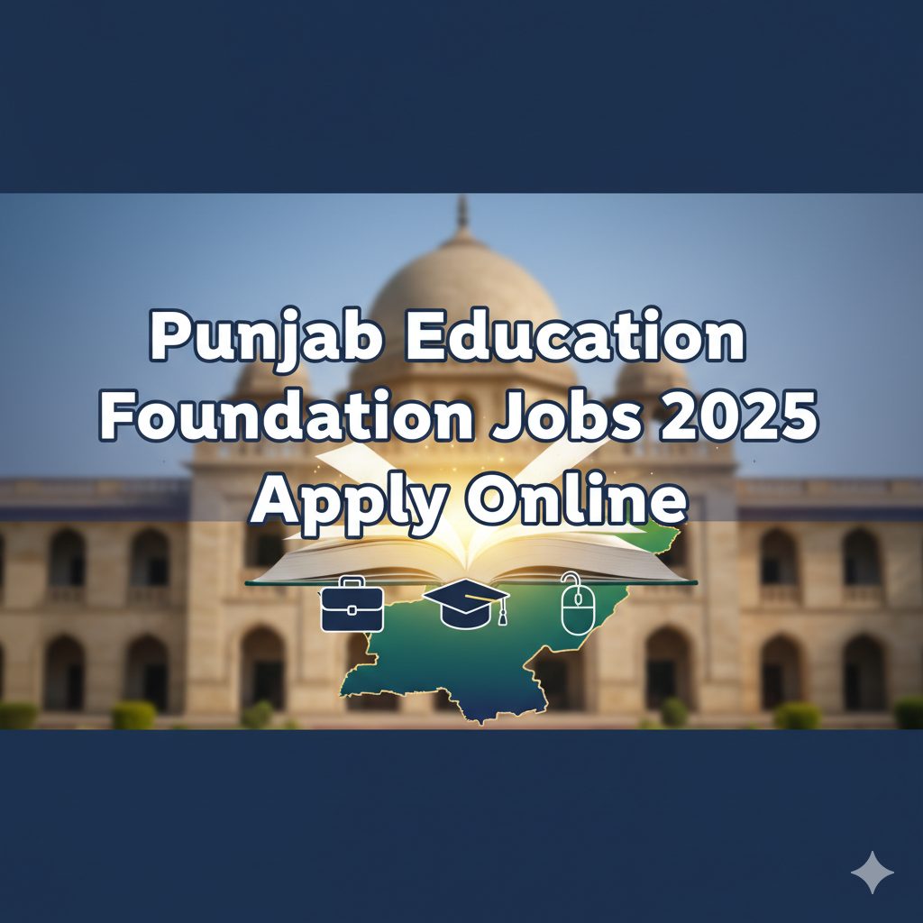Punjab Education Foundation Jobs 2025 Apply Online